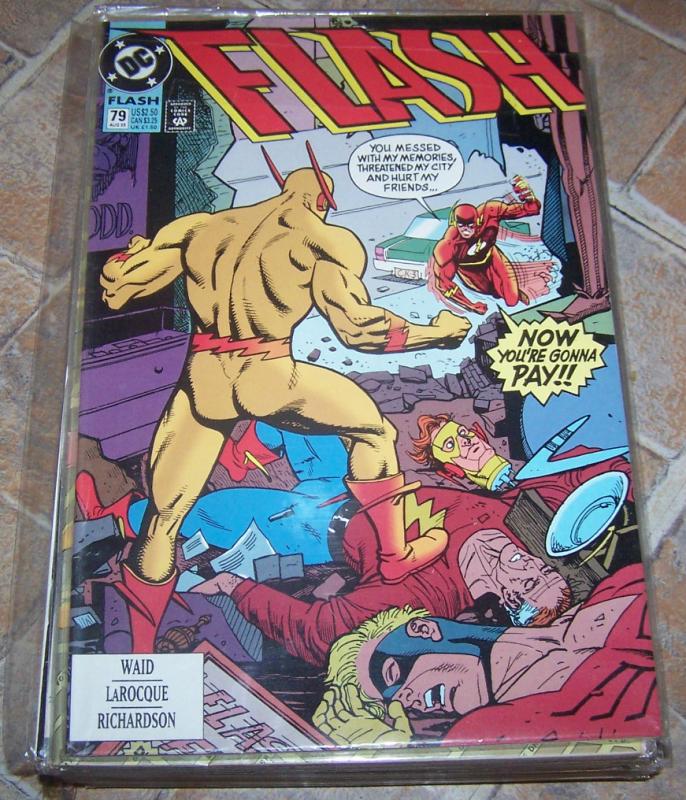 FLASH # 79 AUG 1993  dc comics  cw tv show  WALLY WEST  REVERSE FLASH  