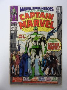 Marvel Super-Heroes #12 (1967) 1st Captain Marvel 1 spine split VG condition