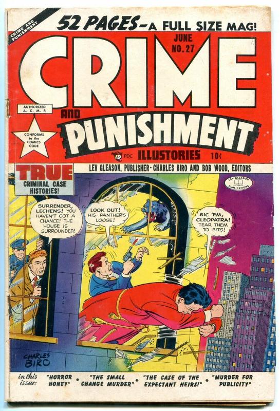 Crimes and Punishment #27 1950- Golden Age- Fred Guardineer VG