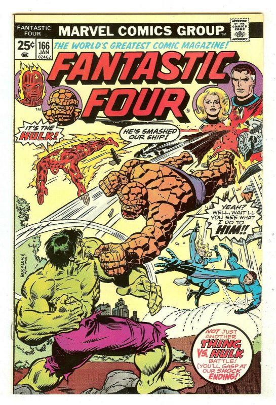 Fantastic Four 166   Fantastic Four vs Hulk