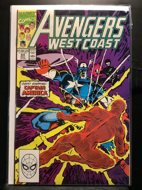 Avengers West Coast #64 Direct Edition (1990)