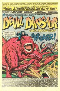 DEVIL DINOSAUR #1 (April 1978) 8.0 VF • Jack Kirby In the Age of Dinosaurs!