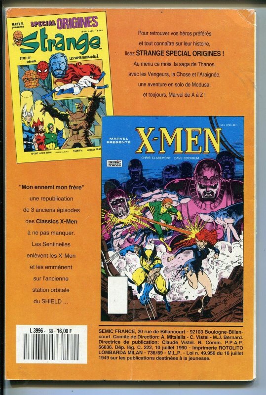 Special Strange 69 1990 Marvel French X Men Spider Man Sub Mariner Fn International Comic Books Marvel Hipcomic