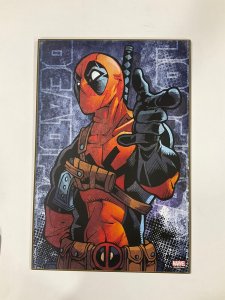 Deadpool Finger Gun Wood Wall Art sign plaque 13x19 Marvel