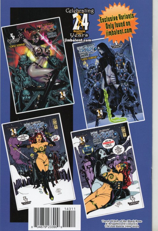 Tarot: Witch of the Black Rose #143 (2024)Comic Book A Broadsword Grade NM+ 9.6
