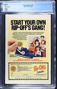 Secret Wars II #4 1985 Marvel Comics CGC 9.8 1st Kurse White Pages 011