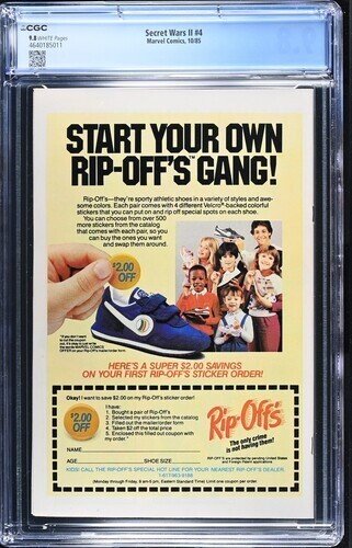 Secret Wars II #4 1985 Marvel Comics CGC 9.8 1st Kurse White Pages 011