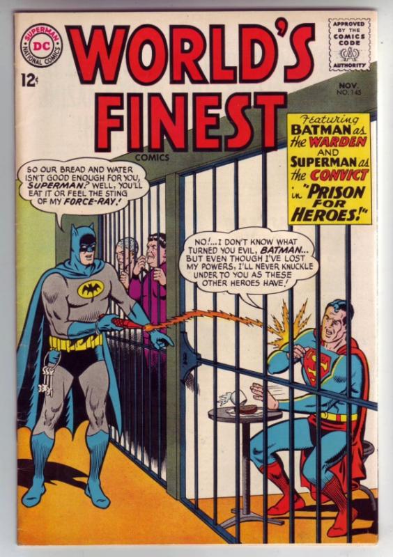 World's Finest #145 (Nov-64) VF+ High-Grade Superman, Batman