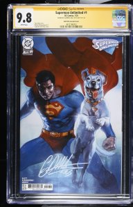 SUPERMAN UNLIMITED #1 DC 2025 1ST PRINT GABRIELE DELL'OTTO SIGNED CGC SS 9.8 NM