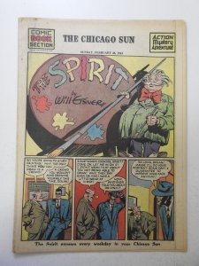 The Spirit #144 (1943) Newsprint Comic Insert Rare!