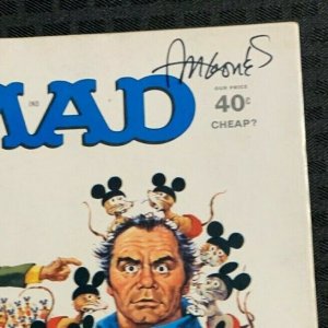 1972 MAD Magazine #149 VG/FN 5.0 SIGNED by Sergio Aragones w/ COA / Fisherman