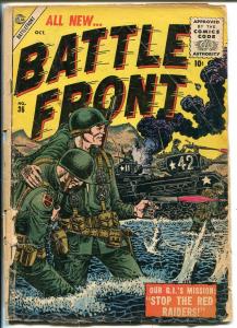 BATTLE-FRONT #36 1955-ATLAS-CIVIL WAR-COMMIES-JACK KATZ-pr/fr