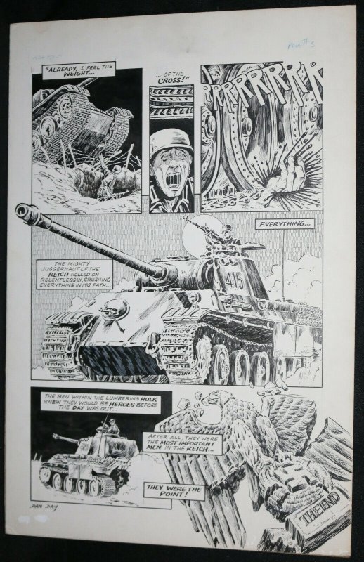 The Point 3pg Story - LA - Nazis WWII Story - Signed art by Dan Day