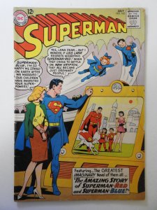 Superman #162 (1963) GD/VG Condition moisture stain