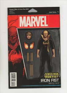 Power Man & Iron Fist #1 - Iron Fist Action Figure Variant - (Grade 9.2) 2016