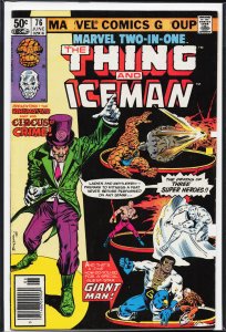Marvel Two-in-One #76 (1981) Iceman