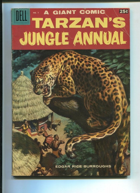 TARZAN'S JUNGLE ANNUAL #7 1958-DELL-EDGAR RICE BURROUGHS-VG+