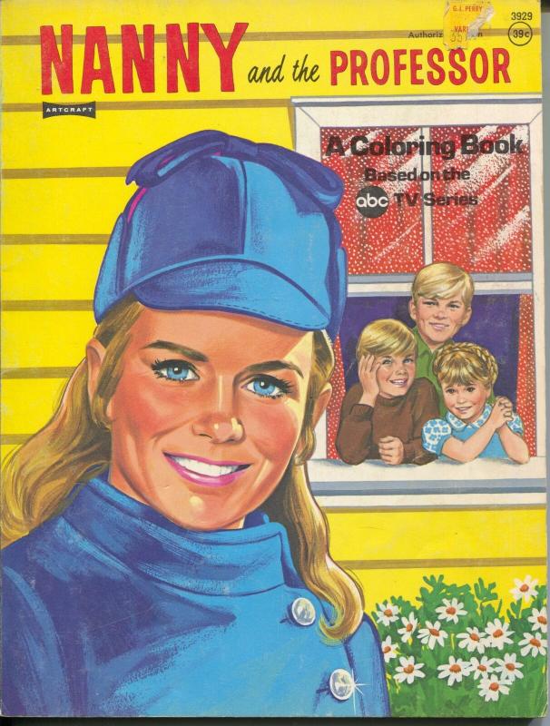 Nanny and The Professor Coloring Book #3929 1971-Juliet Mills-VG