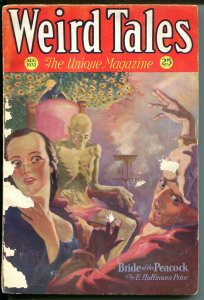 Weird Tales 8/1932-Popular-horror-fantasy-rare pulp-weird menace cover-FR