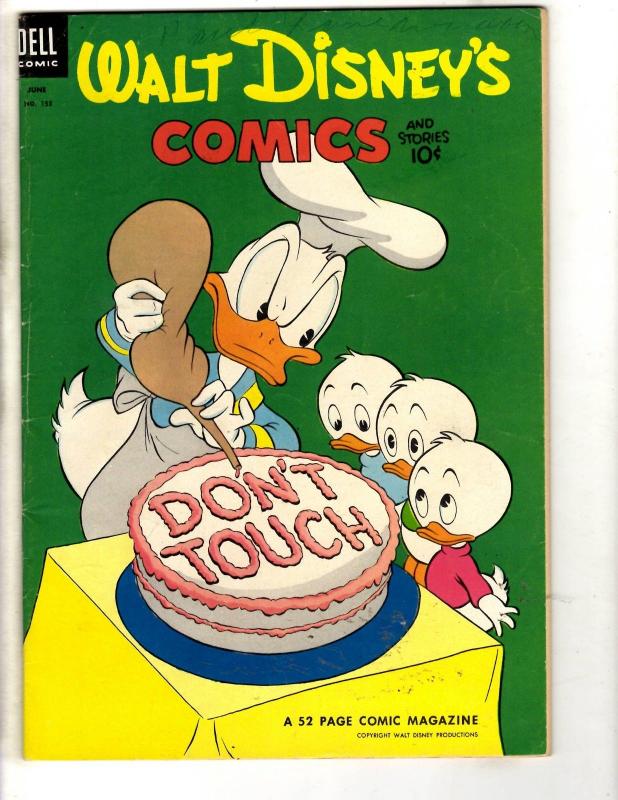 Walt Disney's Comics & Stories # 153 FN Dell Comic Book Donald Duck JL3