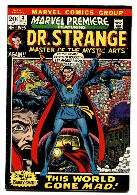 Marvel Premiere #3 comic book First Dr. Strange issue-1972-Marvel