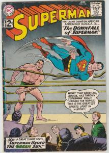 Superman #155 strict VG  4.0  Appearance - Adult Lightning Lad  & Cosmic Boy