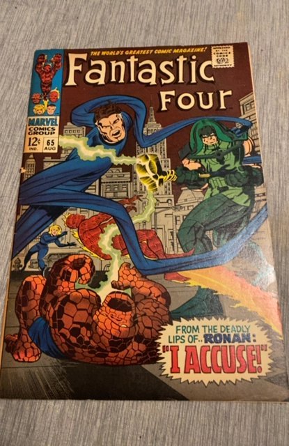 Fantastic Four #65  (1967)1st Ronan the accuser