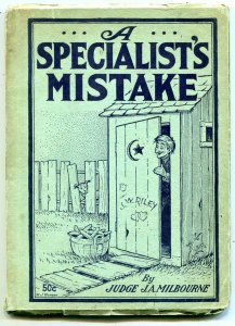 A Specialist's Mistake 1935- early joke book Rare 
