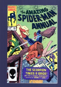 Amazing Spiderman Annual #18 - Ron Frenz, Joe Rosen Cover Art. (8.5) 1984