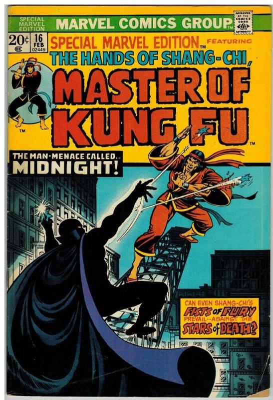 MASTER OF KUNG FU 16 VG Feb. 1974 COMICS BOOK