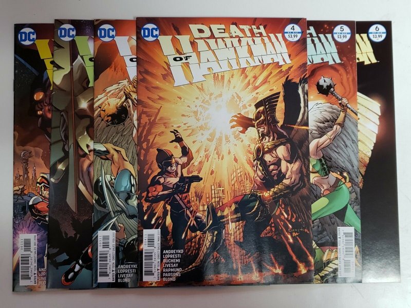 Death of Hawkman (DC 2016) #1,2,3,4,5,6 SET | Marc Andreyko Aaron Lopresti 