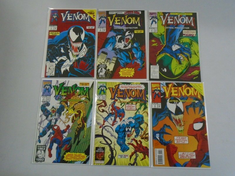 Venom Lethal Protector set #1-6 8.5 VF+ (1993)