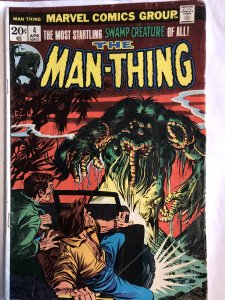 The Man-Thing #4,VG, origin Foolkiller..