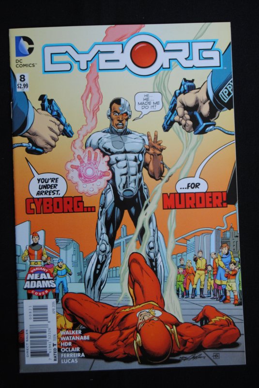 Cyborg #8, Great Neal Adams Cover, NM