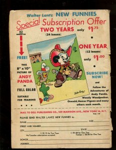 WALTER LANTZ NEW FUNNIES #137 (1.5) ANDY PANDA