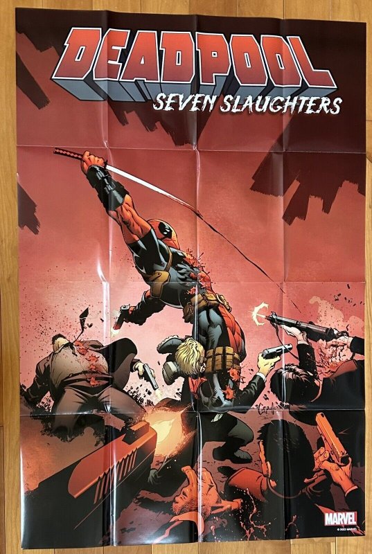 Deadpool Seven Slaughters Promo Poster 2023 Marvel 24x36 New