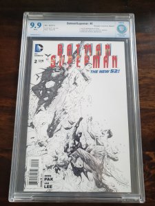 Batman Superman 2 CBCS 9.9 1:100 ratio variant 1st full appearance of Kaiyo