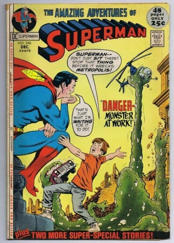 Superman #246 ORIGINAL Vintage 1971 DC Comics 