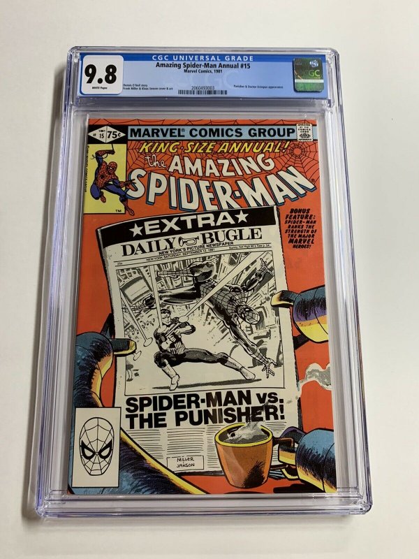 Amazing Spider-man Annual 15 Cgc 9.8 White Pages Frank Miller Punisher