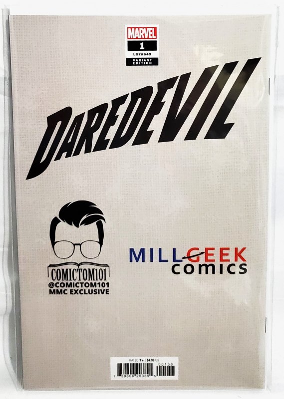 DAREDEVIL #1 ComicTom101 Gary Frank Exclusive Variant Cover (Marvel 2022)