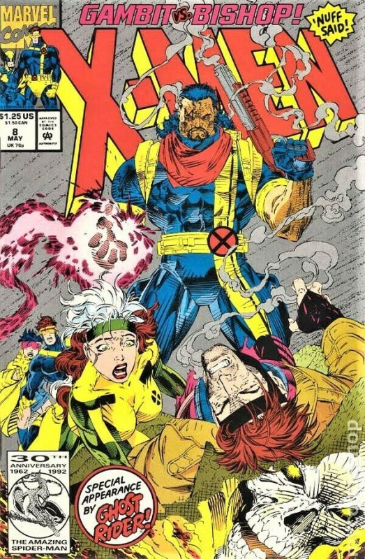 X-Men 1991 1st Series #8 Cover pencils by Jim Lee MINT