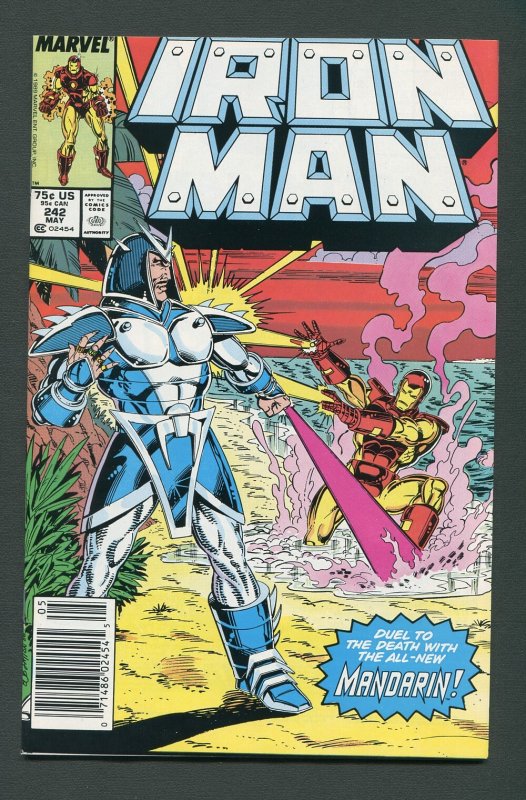 Iron Man #242  / 9.2 NM-  Newsstand  May 1989