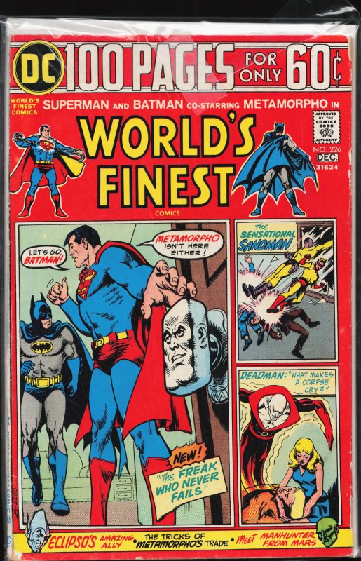 World's Finest Comics #226 (1974) Superman and Batman