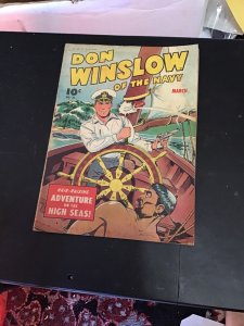 Don Winslow of the Navy #24 (1945) Affordable-grade! Rare wartime issue! VG+ Wow