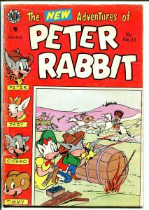 Peter Rabbit #23 1954-Avon-Indian fight-western theme-VG