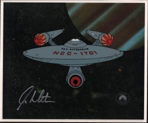 Star Trek USS Enterprise Cericel Signed By William Shatner