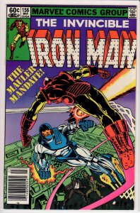 Iron Man #156 Newsstand Edition (1982) 8.5 VF+