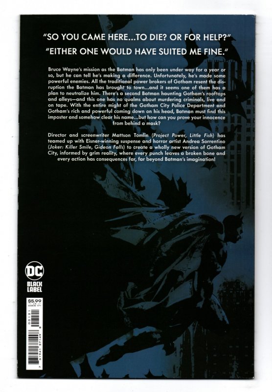 BATMAN: THE IMPOSTER #01 (2021) LEE BERMEJO | MINIMAL TRADE | CARDSTOCK
