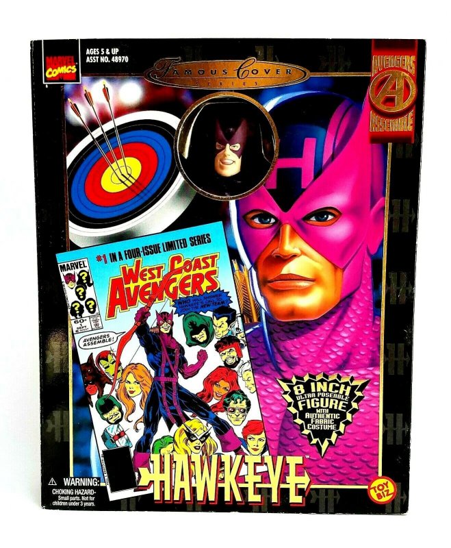 1998 Marvel Comics Famous Cover Series Hawkeye 8 Action Figure