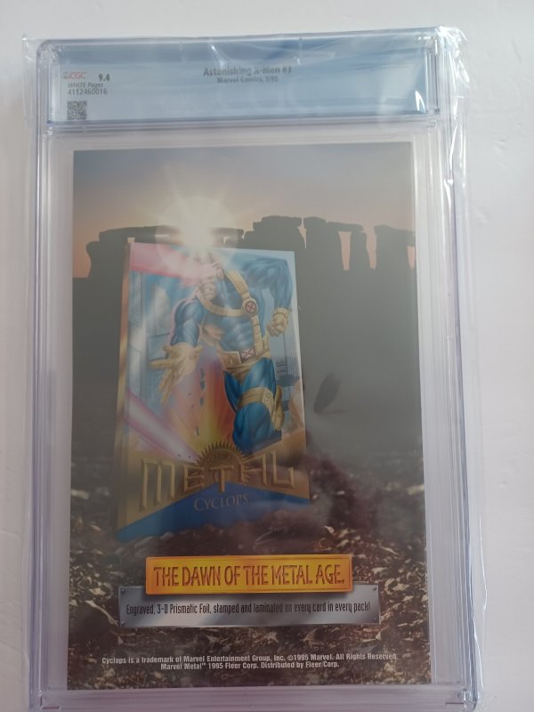 Astonishing X-Men #3 - Rogue - Age Of Apocalypse - 1995 - CGC 9.4